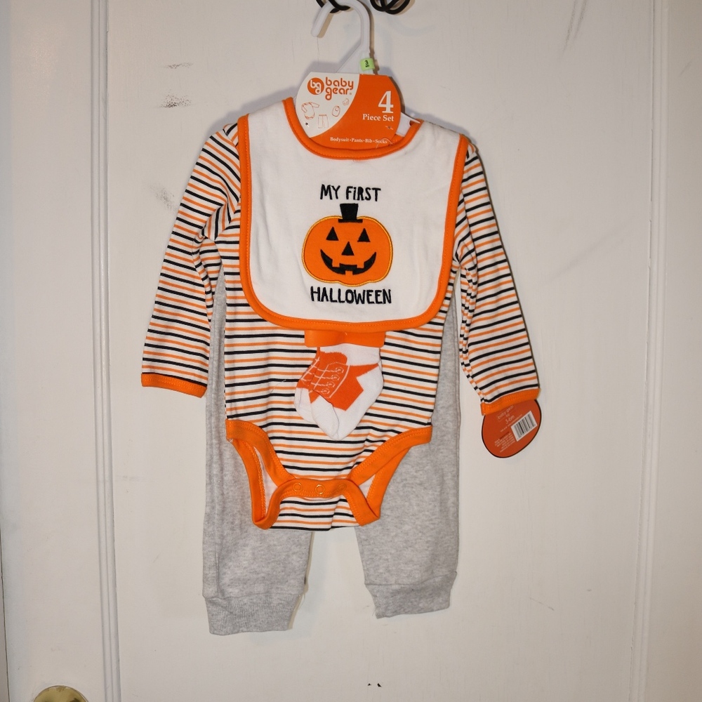 Baby Gear 4ps Halloween Set 3-6M